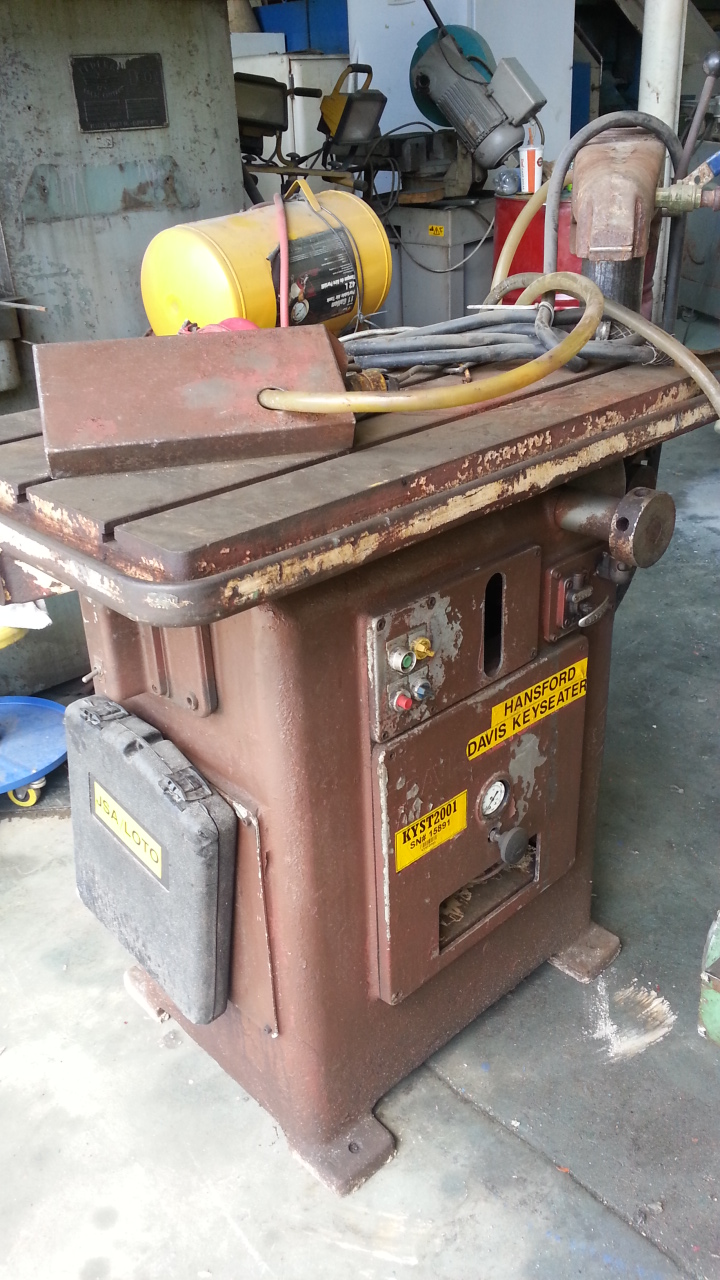 (1) PREOWNED HANSFORD DAVIS KEYSEATER, <br>MODEL 15, <br>S/N 15-891